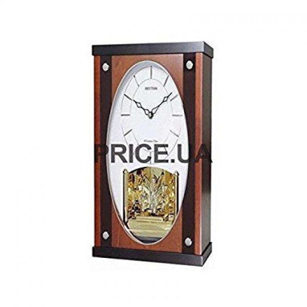 Rhythm SIP(Sound In Place) Clock Made With Crystallized Swarovski Elements Wooden Case